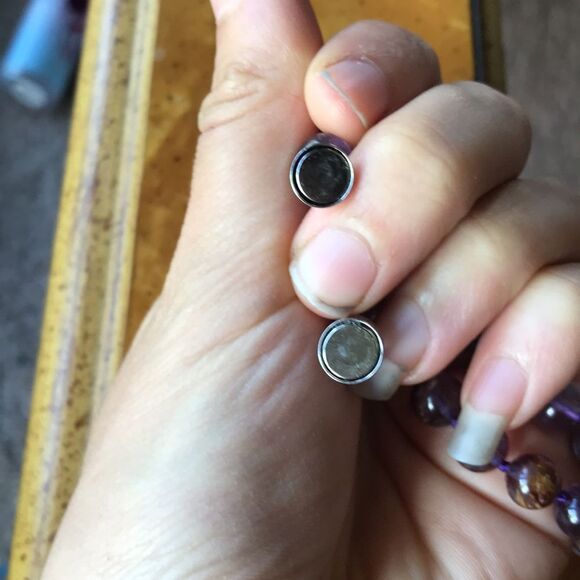 Natural Cacoxenite Amethyst Sterling Silver Beaded Necklace - Picture 5 of 8